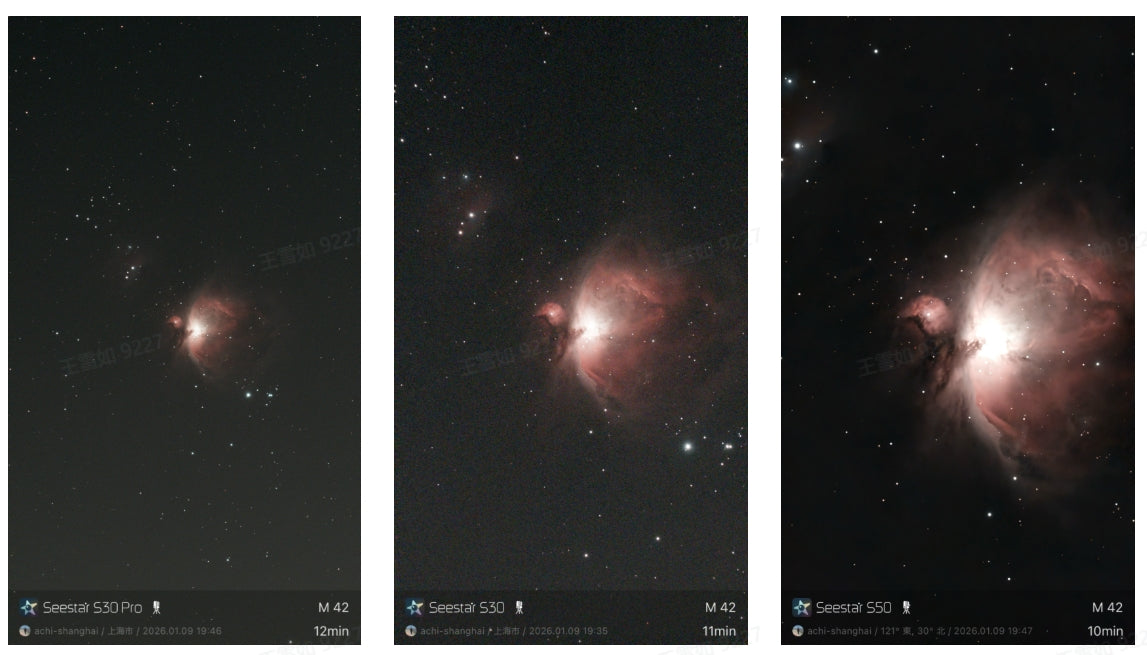 Seestar S50 / S30 / S30 Pro Hands-On Comparison — How I Use Them Under Heavy Urban Light Pollution?